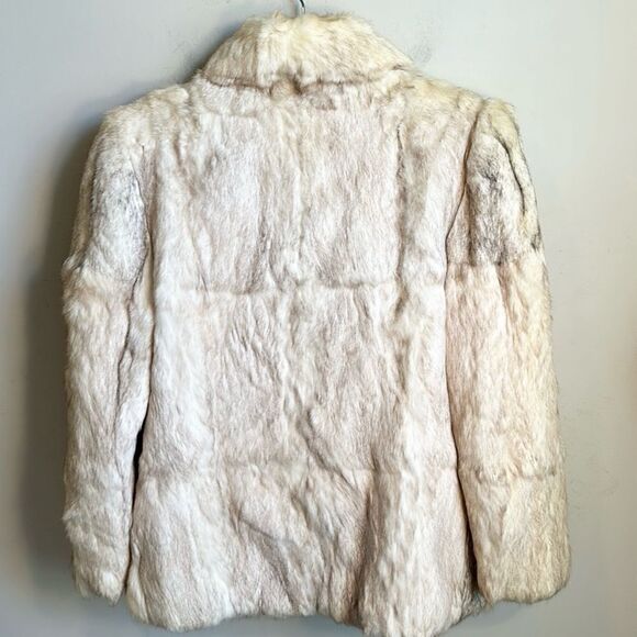 Vintage Rabbit Fur Jacket Made in Hong Kong L - Picture 6 of 11